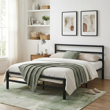 Load image into Gallery viewer, Dowe Queen Metal Bed Frame - Black