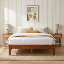Load image into Gallery viewer, Meri Queen Wooden Bed Frame - Oak