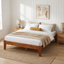 Load image into Gallery viewer, Meri Queen Wooden Bed Frame - Oak