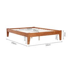 Load image into Gallery viewer, Meri Queen Wooden Bed Frame - Oak