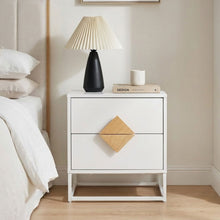 Load image into Gallery viewer, Alaska Wooden Bedside Table - White