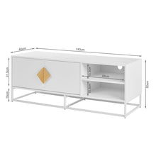 Load image into Gallery viewer, Alaska 1.4m Entertainment Unit - White