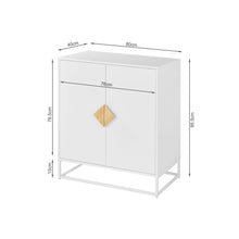 Load image into Gallery viewer, Alaska Wooden 2 Door Cabinet - White