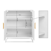 Load image into Gallery viewer, Alaska Wooden 2 Door Cabinet - White