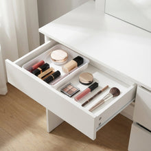 Load image into Gallery viewer, Begonia 2 Piece Dressing Table with Mirror & Stool Set - White