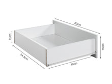 Load image into Gallery viewer, Bram 3 Door Wardrobe Cabinet with 2 Drawers - White