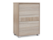 Load image into Gallery viewer, Bram Tallboy 4 Drawer Chest Dresser - Oak