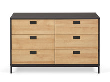 Load image into Gallery viewer, Morris Wooden Low Boy 6 Drawers - Oak