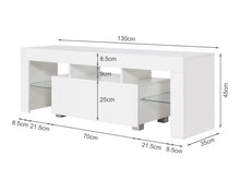 Load image into Gallery viewer, Frannie 1.3m LED Entertainment Unit - White