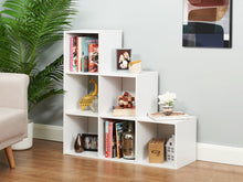 Load image into Gallery viewer, Tana Bookshelf 6 Cube Bookcase Stand Rack - White