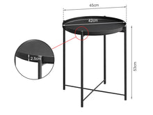 Load image into Gallery viewer, Ellison Round Side Table Coffee Table - Black