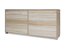 Load image into Gallery viewer, 21879 - Bram Low boy 6 Drawer Chest Dresser - Oak - Betalife