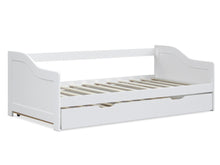 Load image into Gallery viewer, Laila Single Wooden Trundle Bed Frame - White