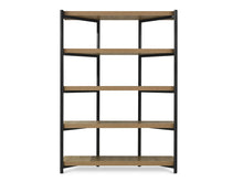 Load image into Gallery viewer, Rukwa Wooden Bookshelf 160cm - Oak