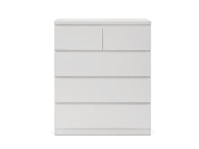 Load image into Gallery viewer, Tongass Wooden Tallboy 5 Drawers - White