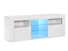 Load image into Gallery viewer, Atka 1.45m LED Entertainment Unit - White