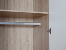 Load image into Gallery viewer, Bram 3 Door Wardrobe Cabinet - Oak + White