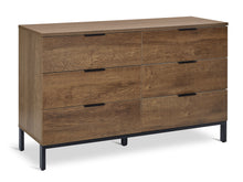 Load image into Gallery viewer, Ocala Low Boy 6 Drawer Chest Dresser - Walnut