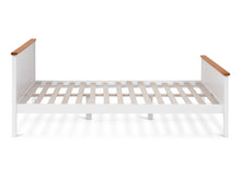 Load image into Gallery viewer, Kamet Double Wooden Bed Frame - White