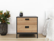 Load image into Gallery viewer, Morris Wooden Bedside Table - Oak