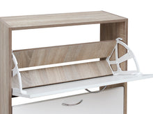 Load image into Gallery viewer, Matilda 3 Drawer Shoe Cabinet Storage Rack - Oak