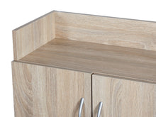 Load image into Gallery viewer, Maui 2 Door Shoe Cabinet Storage Rack - Oak