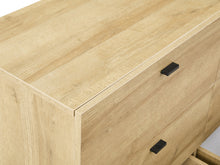 Load image into Gallery viewer, Hekla Low Boy 6 Drawer Chest Dresser - Oak