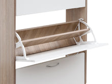 Load image into Gallery viewer, Matilda 3 Drawer Shoe Cabinet Storage Rack - Oak