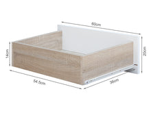 Load image into Gallery viewer, Bram Tallboy 4 Drawer Chest Dresser - Oak