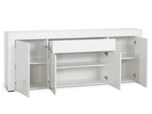 Load image into Gallery viewer, Guier High Gloss Sideboard Buffet Table - White