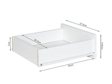 Load image into Gallery viewer, Mateo Wooden Bedside Table - White + Oak