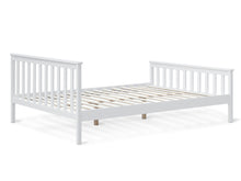 Load image into Gallery viewer, Andes double wooden bed frame - white