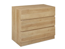 Load image into Gallery viewer, Harris 3 Drawers Tallboy - Oak