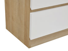 Load image into Gallery viewer, Harris 6 Drawers Slim Tallboy - Oak + White
