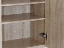 Load image into Gallery viewer, Maui 2 Door Shoe Cabinet Storage Rack - Oak