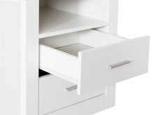 Load image into Gallery viewer, Mateo Wooden Bedside Table - White + Oak