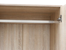 Load image into Gallery viewer, Bram 3 Door Wardrobe Cabinet with 2 Drawers - Oak