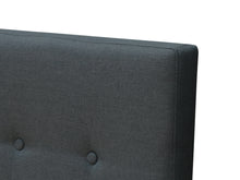 Load image into Gallery viewer, 21534 - Susan King Single Fabric Upholstered Headboard - Charcoal - Betalife