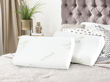 Load image into Gallery viewer, Memory Foam Pillow with Bamboo Cover 2PCS - M