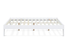 Load image into Gallery viewer, Meri Double Wooden Bed Frame - White
