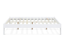 Load image into Gallery viewer, Meri Double Wooden Bed Frame - White