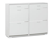 Load image into Gallery viewer, Rotoroa 6 Drawer Shoe Cabinet Storage Rack - White