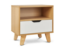 Load image into Gallery viewer, Schertz Wooden Bedside Table - Oak