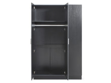 Load image into Gallery viewer, Bram 3 Door Wardrobe Cabinet - Black