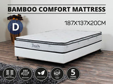 Load image into Gallery viewer, 21384 - BetaLife Bamboo Comfort Series Mattress - DOUBLE - Betalife