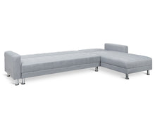 Load image into Gallery viewer, Minnesota 5 Seater Sofa Bed Futon with Chaise - Grey