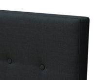 Load image into Gallery viewer, Susan King Single Fabric Upholstered Headboard - Black