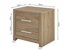 Load image into Gallery viewer, Vicente Wooden Bedside Table - Oak