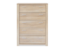 Load image into Gallery viewer, 22156 - Sagano Tallboy 5 Drawer - Oak - Betalife