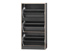 Load image into Gallery viewer, Matilda 3 Drawer Shoe Cabinet Storage Rack - Black